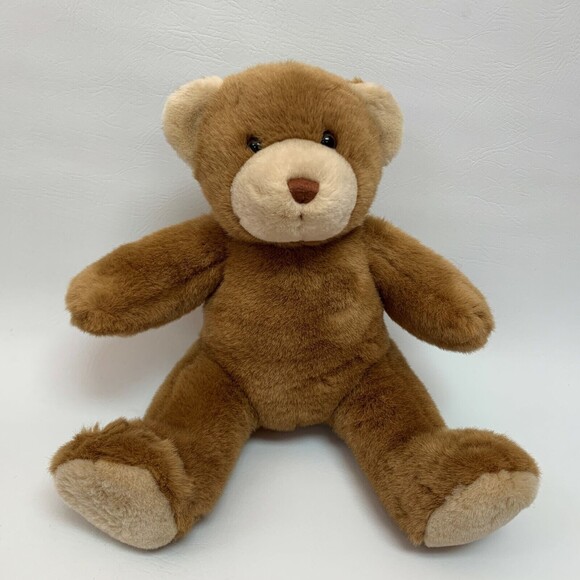 Build a Bear Workshop BABW Brown Teddy Bear Plush Stuffed 12" high Sitting Down - Picture 1 of 7